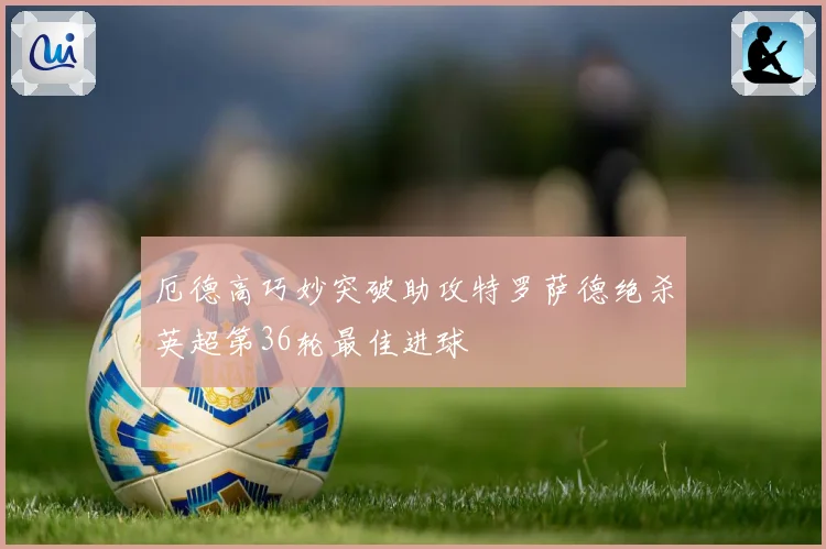 厄德高巧妙突破助攻特罗萨德绝杀英超第36轮最佳进球